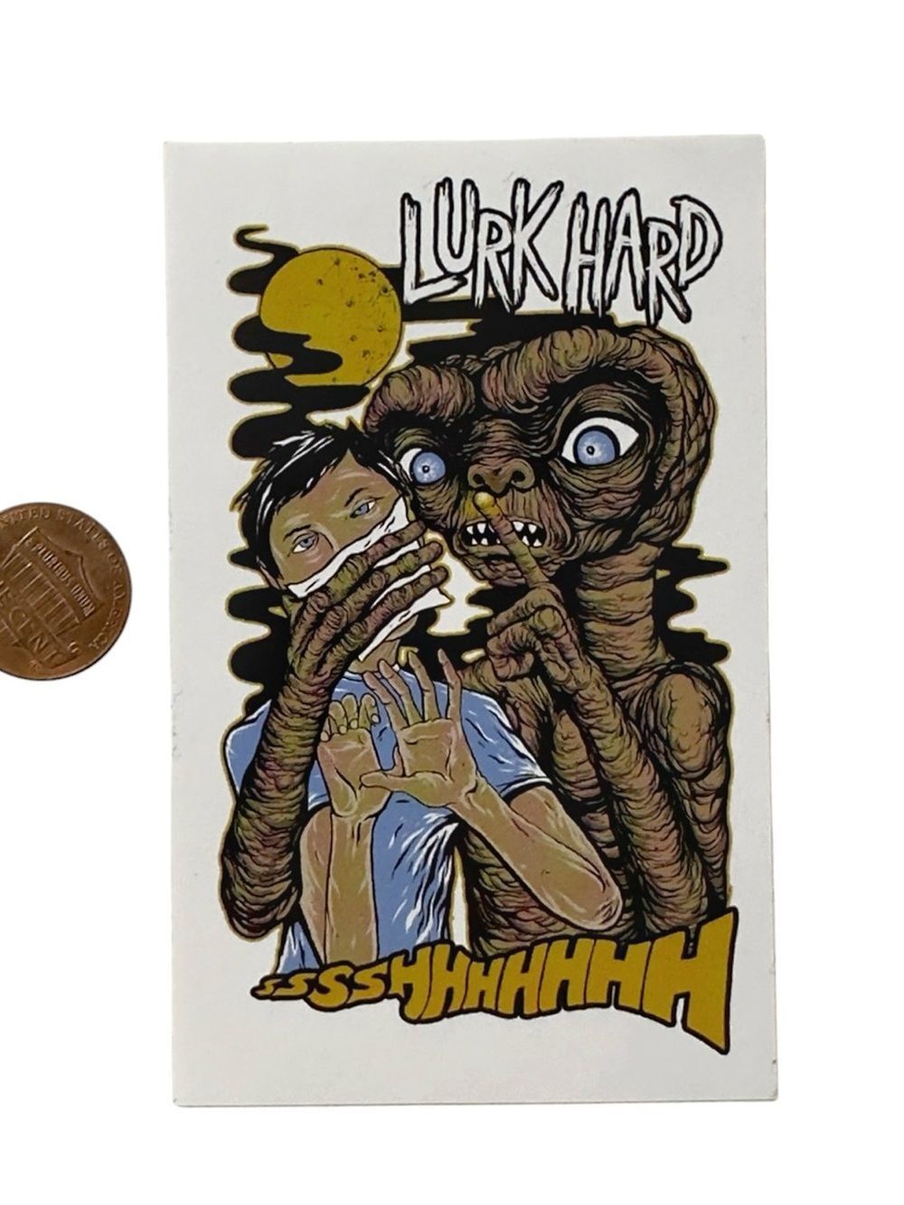 Skinner Art x Lurk Hard E.T. Skateboarding Sticker